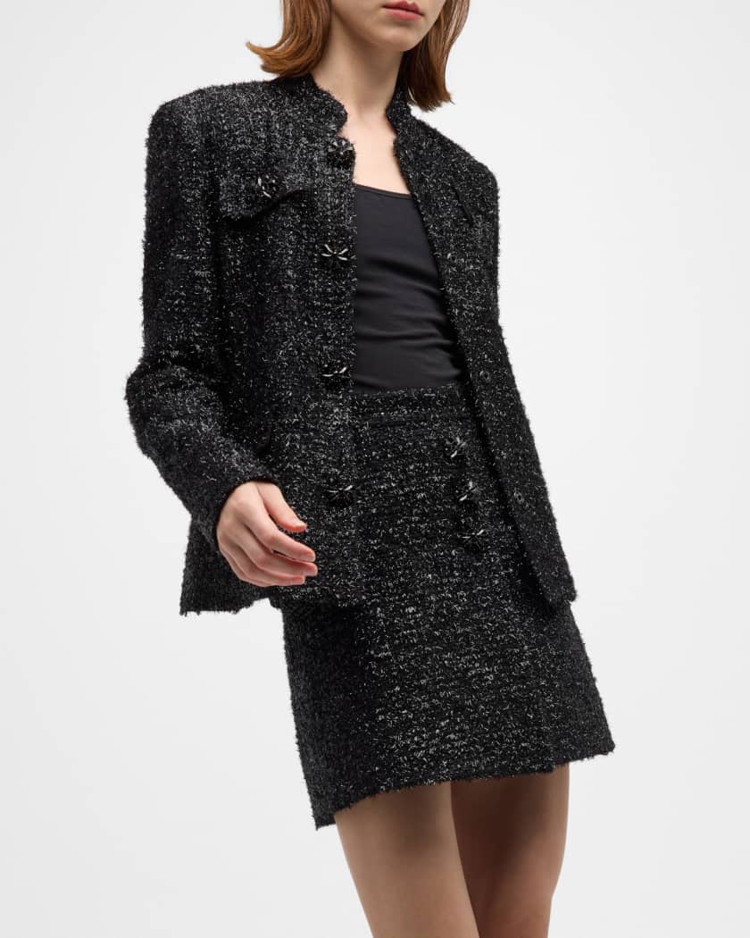 Warehouse sparkle deals tweed jacket
