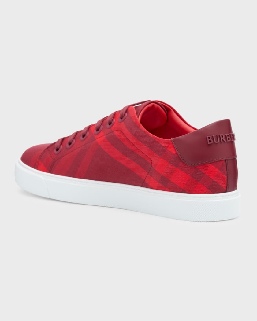 Burberry sneakers red deals
