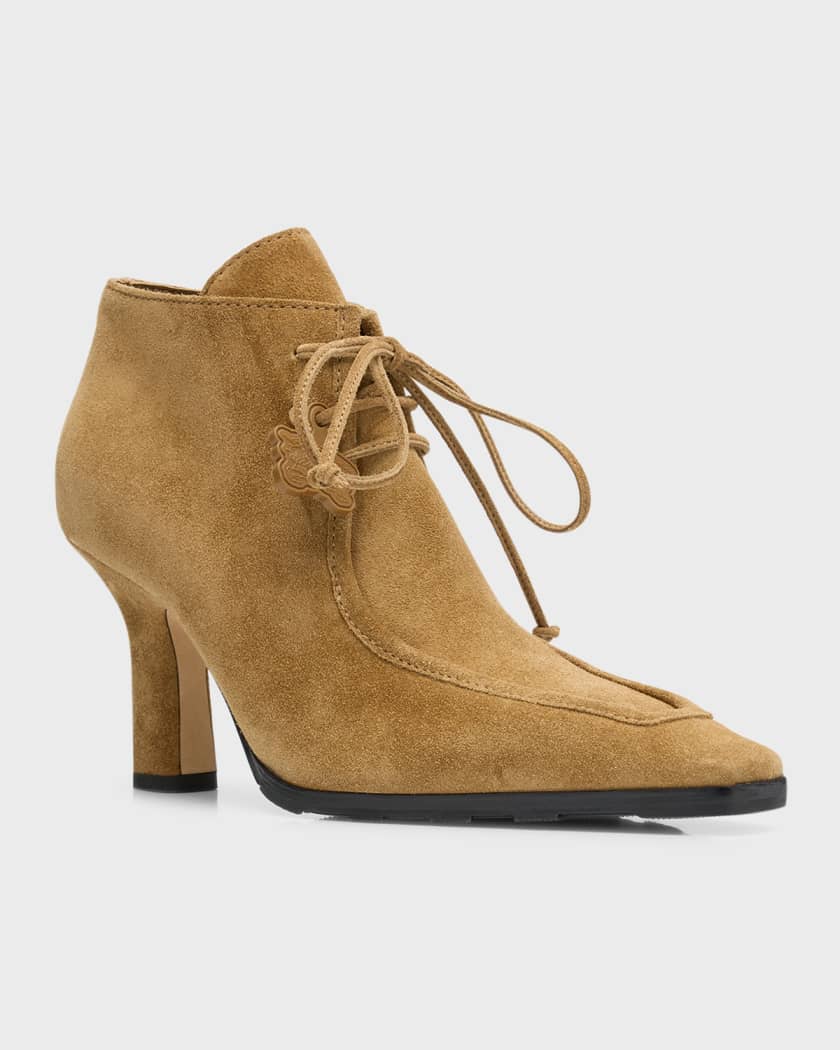 Storm Suede Lace-Up Booties