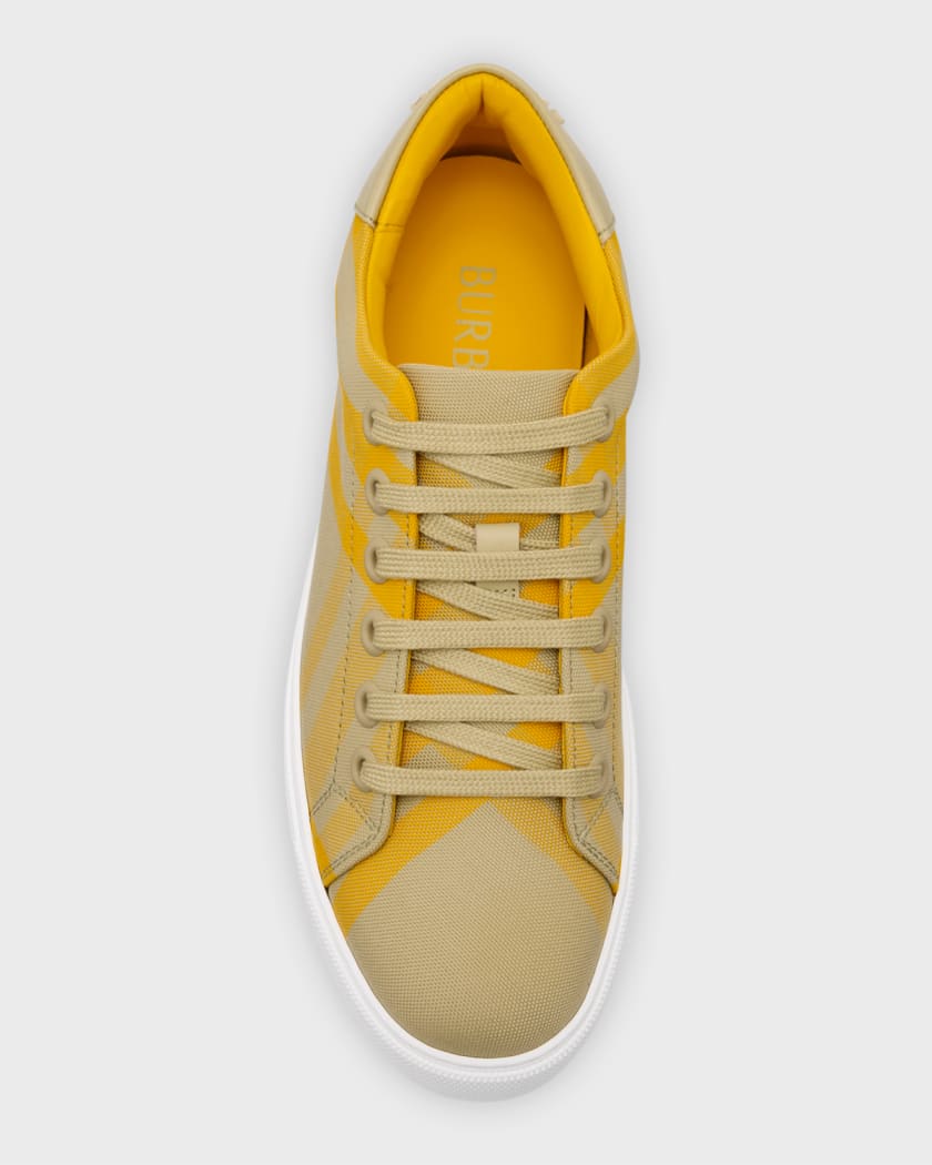 Burberry Albridge Check Low Top Sneakers Neiman Marcus