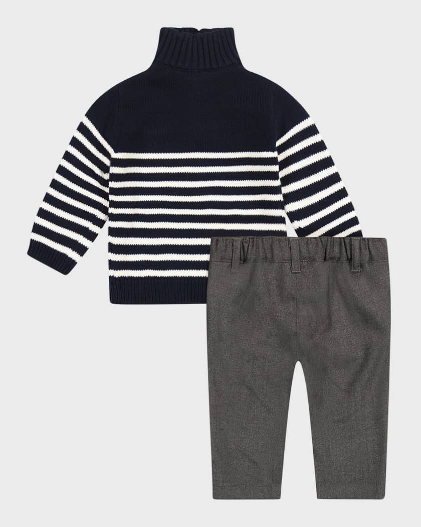 Miniclasix Boy s Striped Quarter Zip Sweater Size 3M 24M Neiman