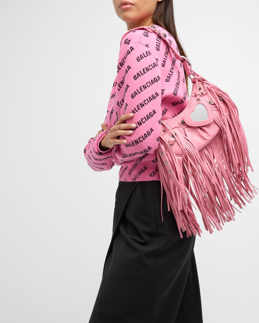 Balenciaga Le Cagole XS Fringe Leather Shoulder Bag Neiman Marcus
