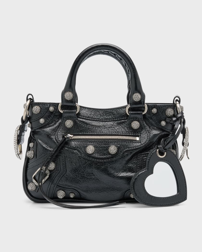 Balenciaga | Women Small Neo Cagole Leather Tote Bag Black Unique