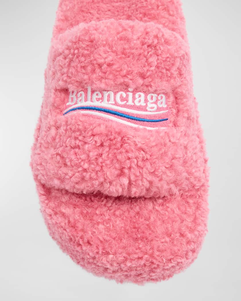 Furry Platform Sandals
