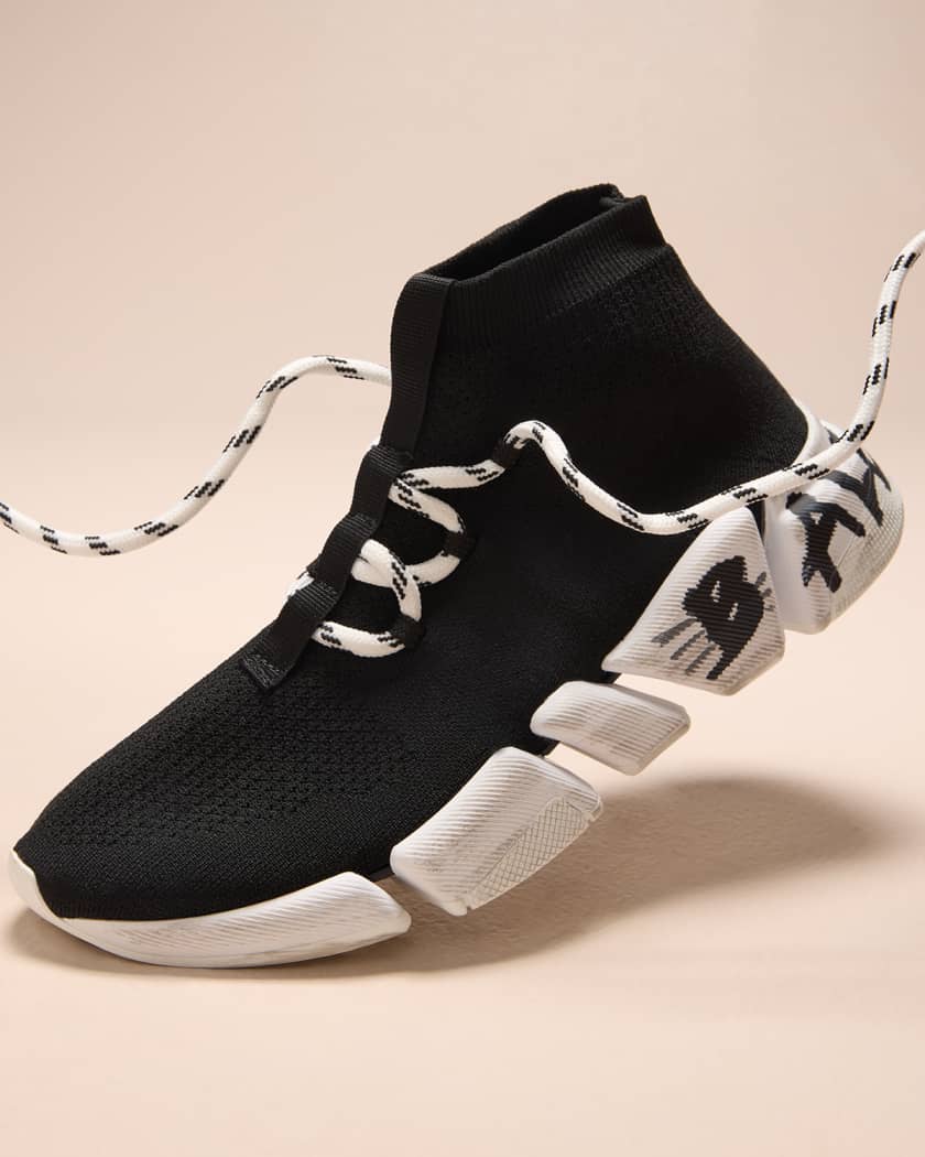 Men's Speed 2.0 Lace-up Recycled Knit Sneaker in Black