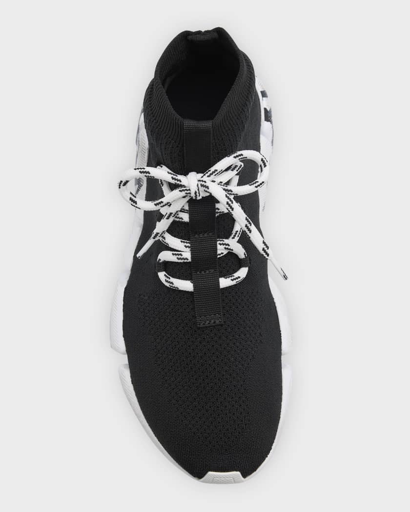 Men's Speed 2.0 Lace-up Recycled Knit Sneaker in Black
