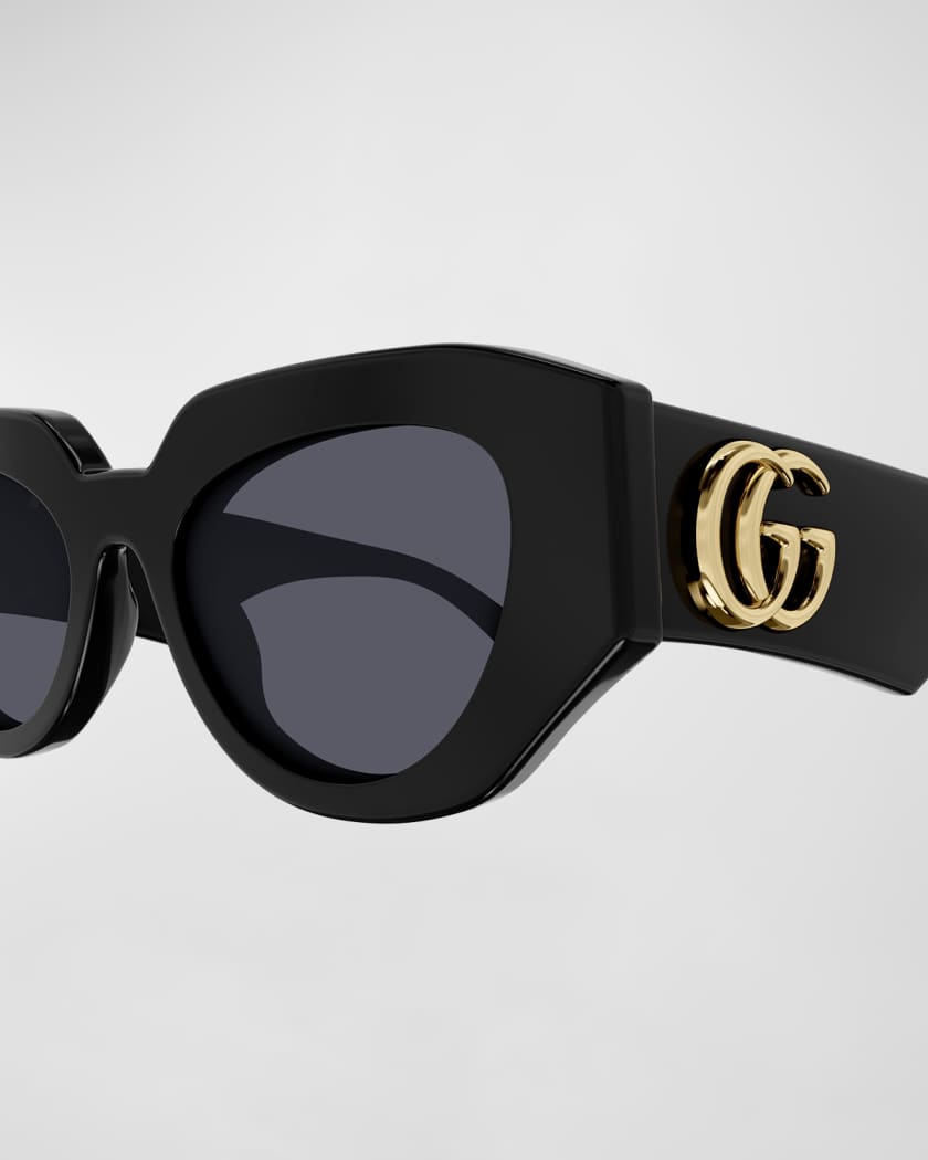 Geometric Acetate Butterfly Sunglasses