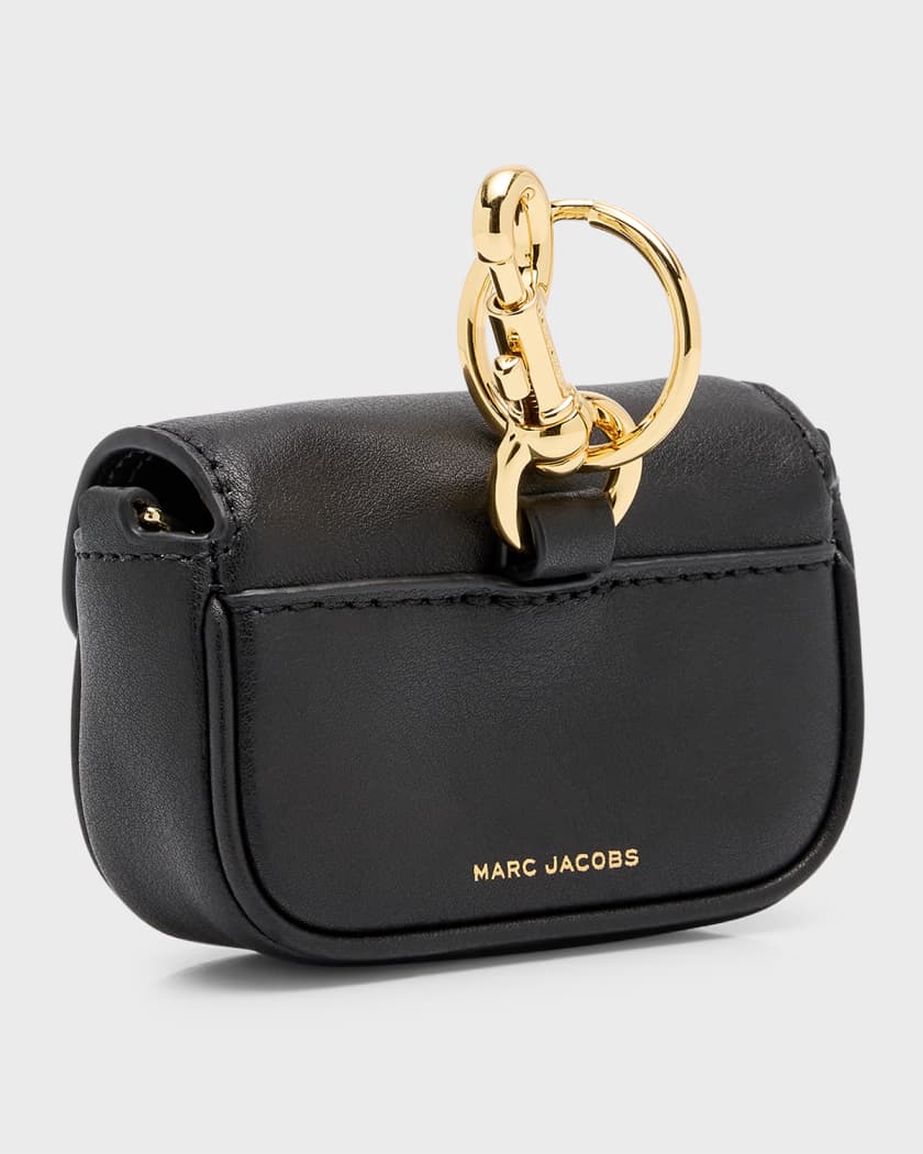 Marc Jacobs Nano Snapshot Leather Charm Pouch Black