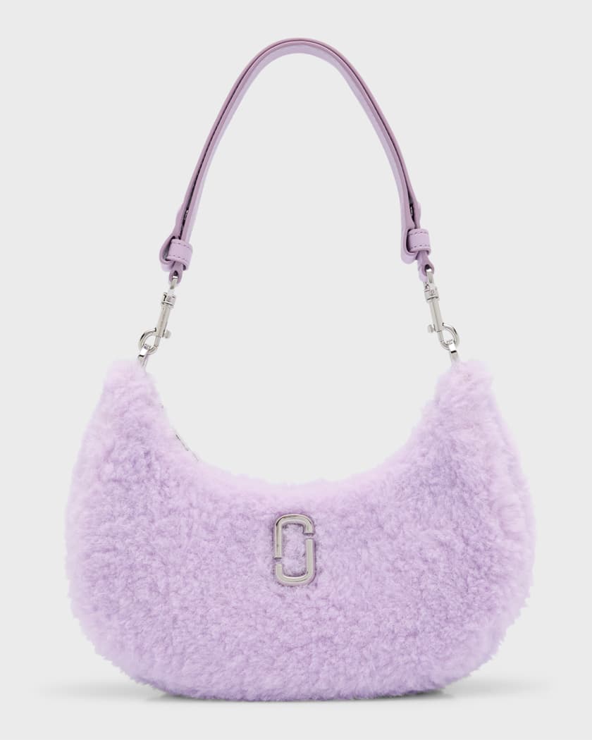 Faux Shearling Shoulder Bag in Purple - Marc Jacobs Kids