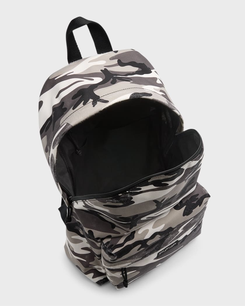 Men's Explorer Backpack Camo Print in Grey