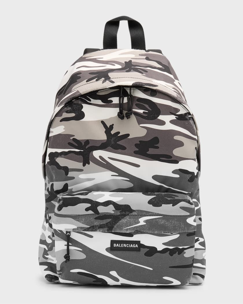 Men's Explorer Backpack Camo Print in Grey