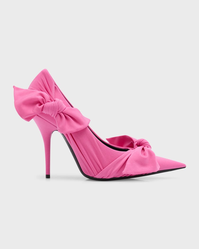 Balenciaga Knife Knotted Bow Pumps Neiman Marcus