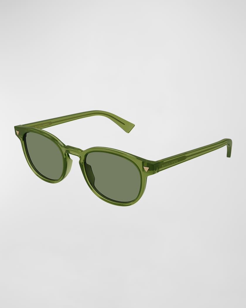Bottega Veneta Men's BV1253S Acetate Round Sunglasses