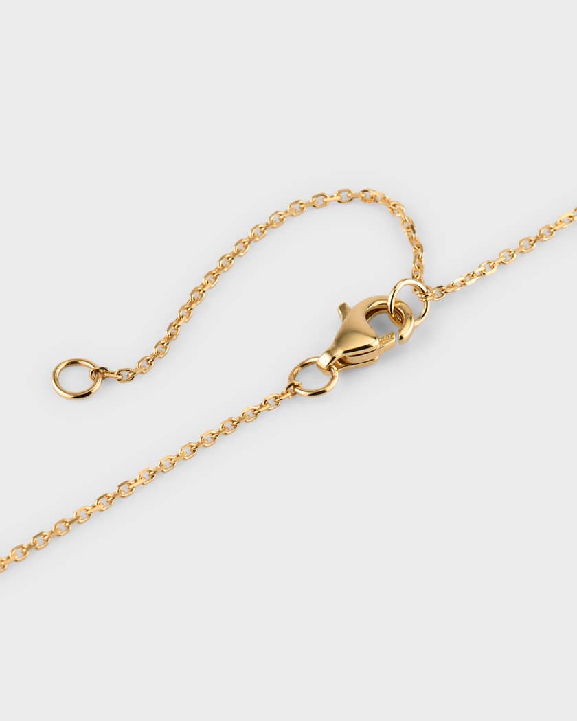 Louis Vuitton Gold and Diamond Nameplate Necklace, Chain, Contemporary Jewelry