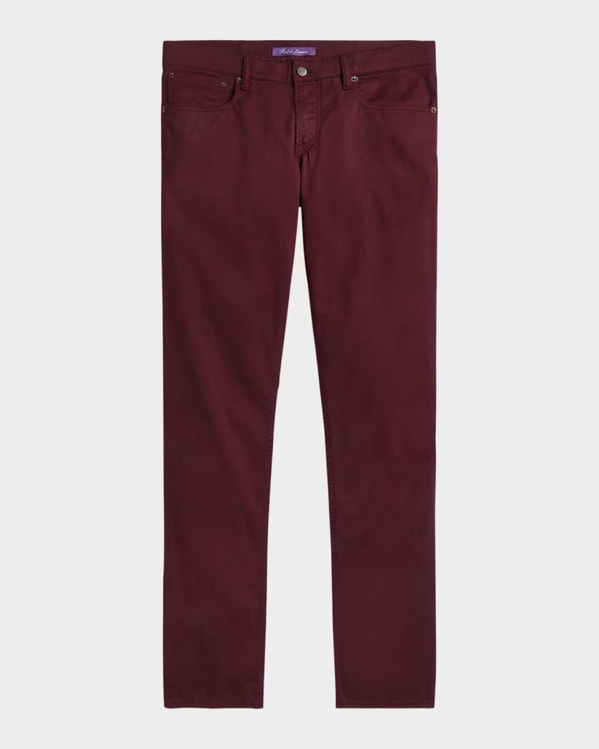 Calvin klein slim fit new arrivals 4 pocket sateen pants
