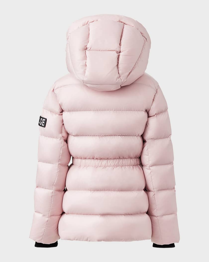 Girl's Alannis Logo-Patch Medium Down Parka, Size 8-14