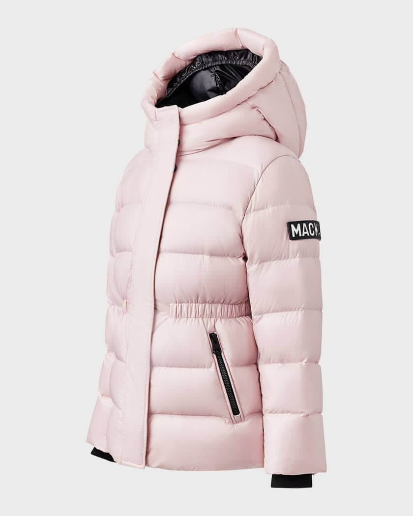 Girl's Alannis Logo-Patch Medium Down Parka, Size 8-14