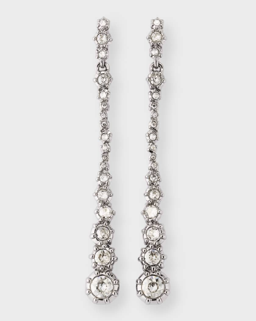 Givenchy crystal discount linear drop earrings