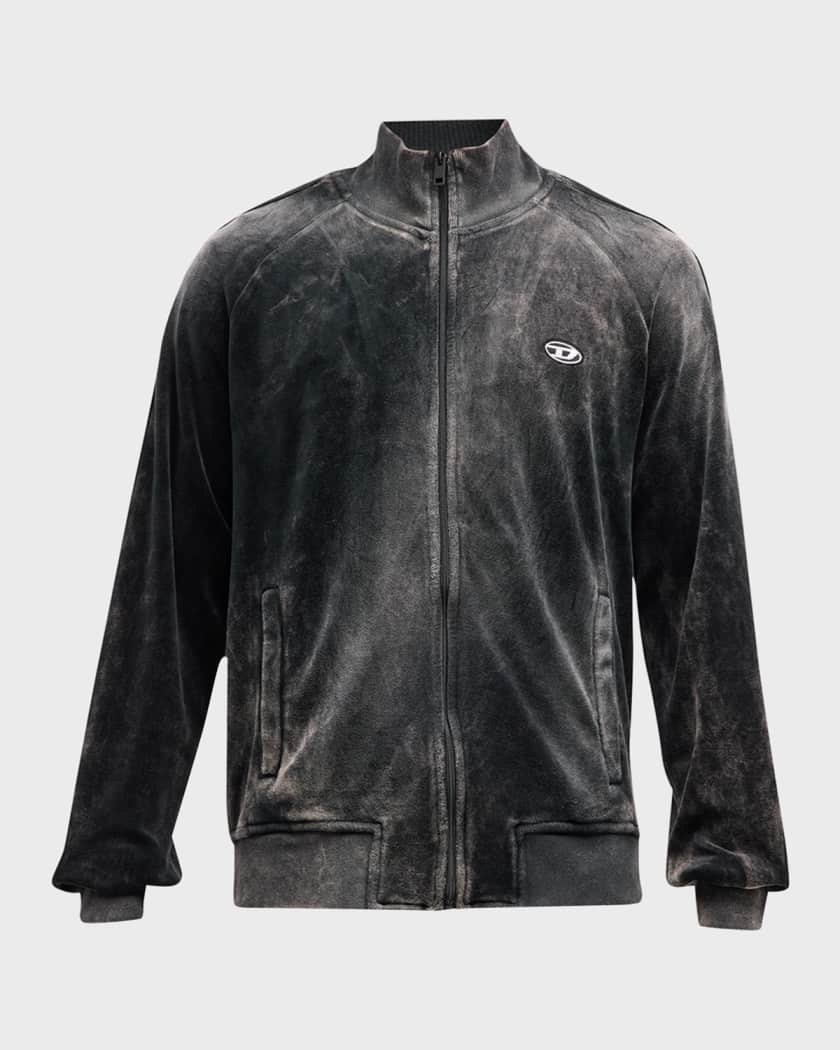 Diesel Men s S Raband Faded Chenille Tracksuit Top Neiman Marcus