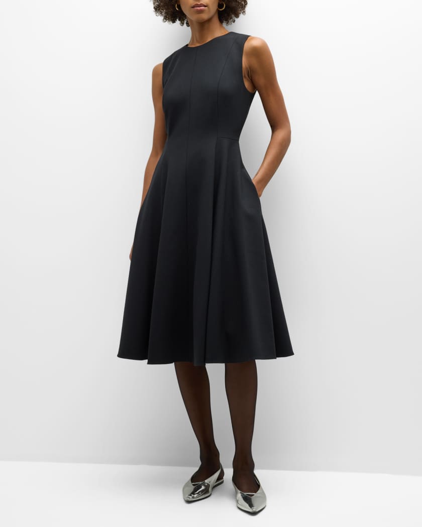Theory black sleeveless dress online
