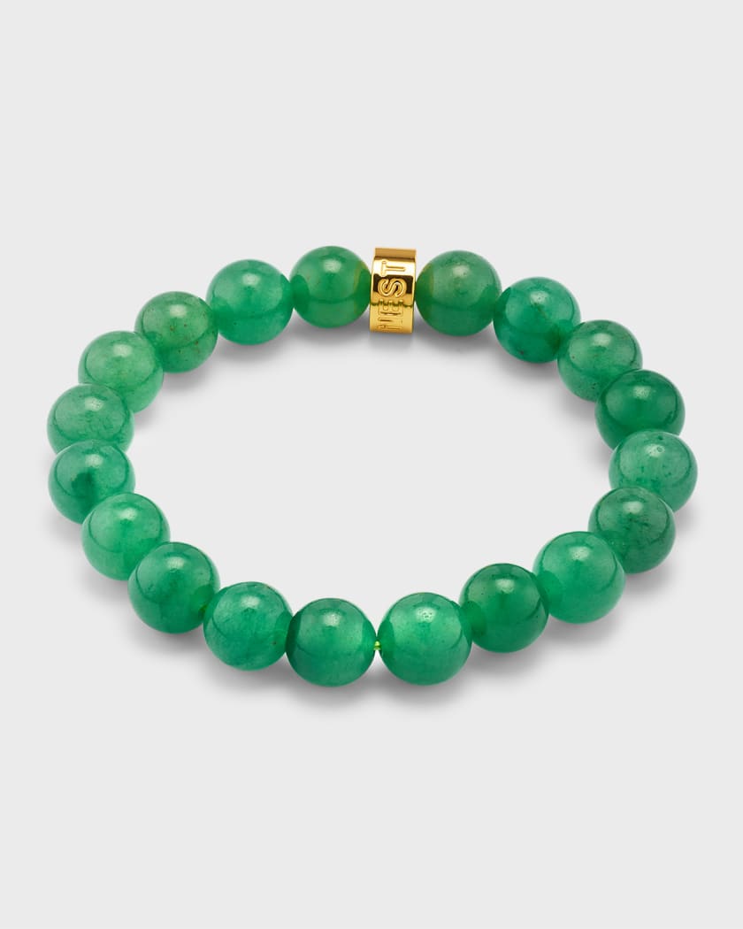 SPECIAL SALE PRICE!!! Jade and 22 Karat Gold Beads Bracelet, Men's Luxury  Jade Bracelet, Premium Quality Men's Bracelet