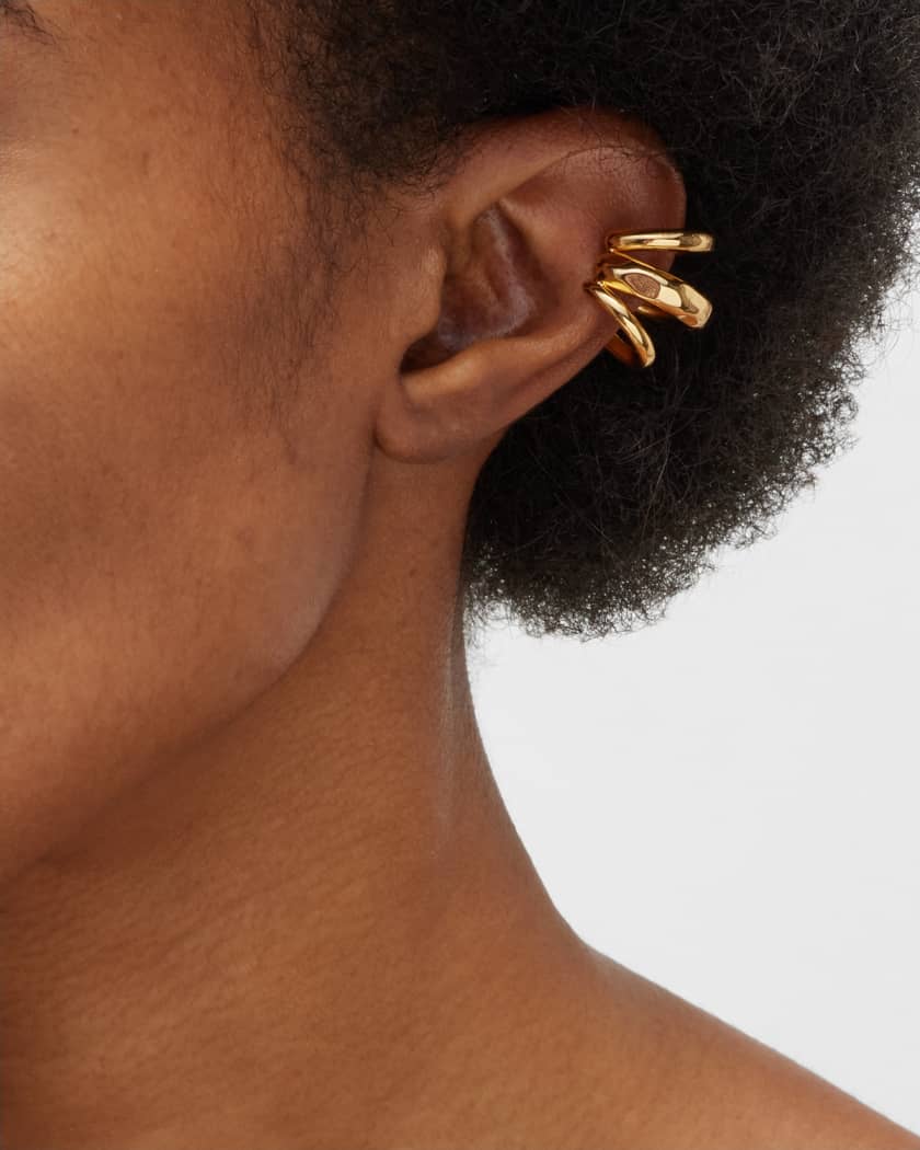 NEST Jewelry Hammered Statement Ear Cuff, Single