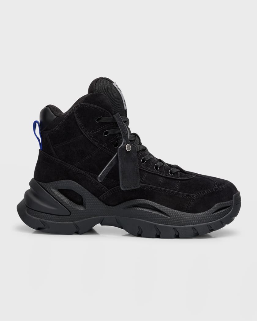 Off White Men s Hiker Suede High Top Sneakers Neiman Marcus