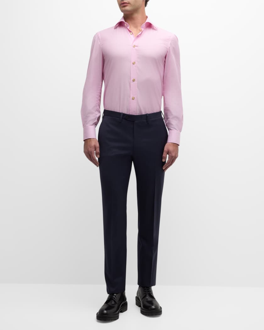 Men's Solid Twill Trousers