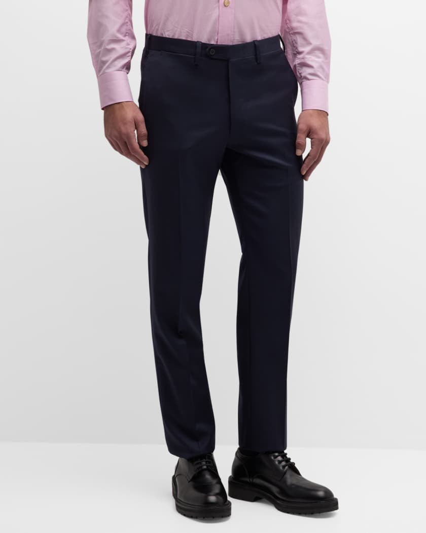 Men's Solid Twill Trousers