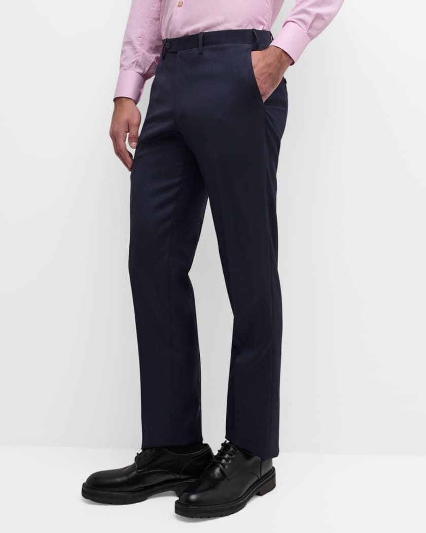 Men's Solid Twill Trousers
