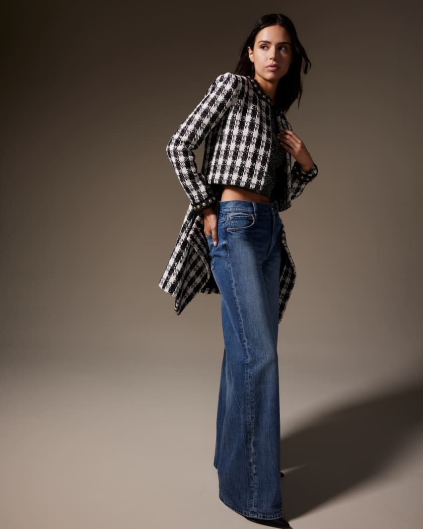 Alice Olivia Trish Mid Rise Baggy Jeans Neiman Marcus