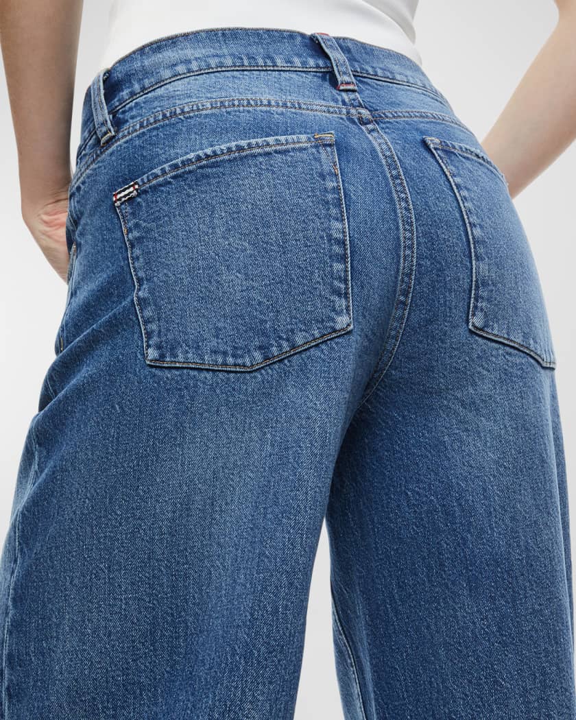 Alice + Olivia Trish Mid-Rise Baggy Jeans | Neiman Marcus