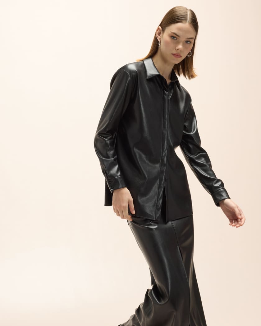 Liv High Waisted Vegan Leather Paper Bag Shorts (Camel) – Nova Lee Boutique