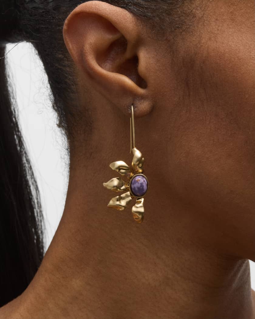 Livin' Lux Earrings Gold L V – Unhinged Lifestyle Boutique