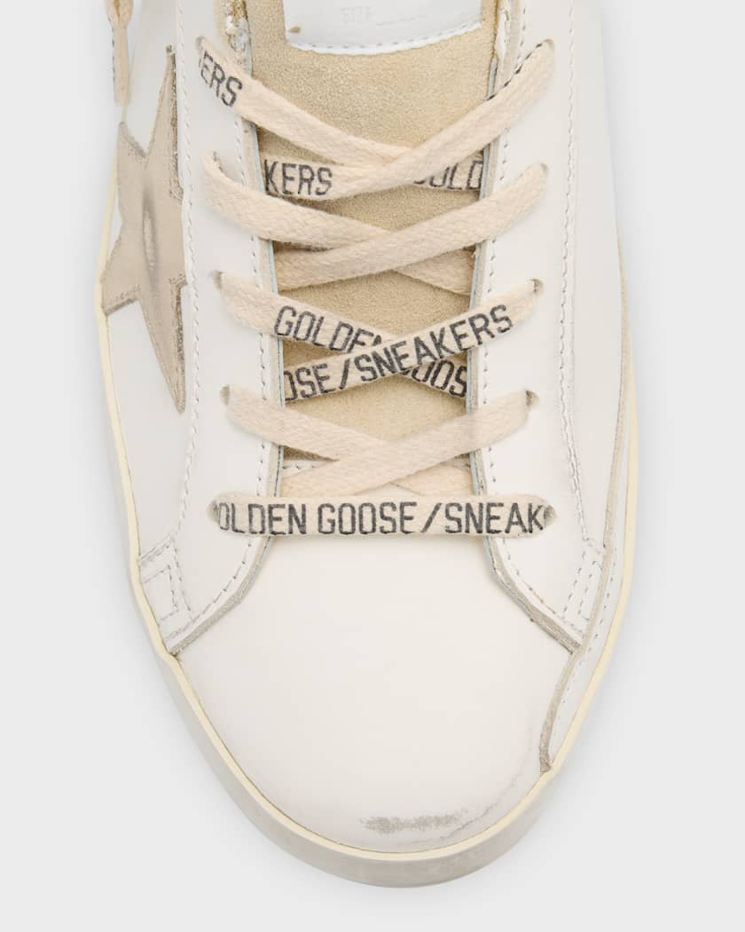 Superstar Mixed Leather Low-Top Sneakers