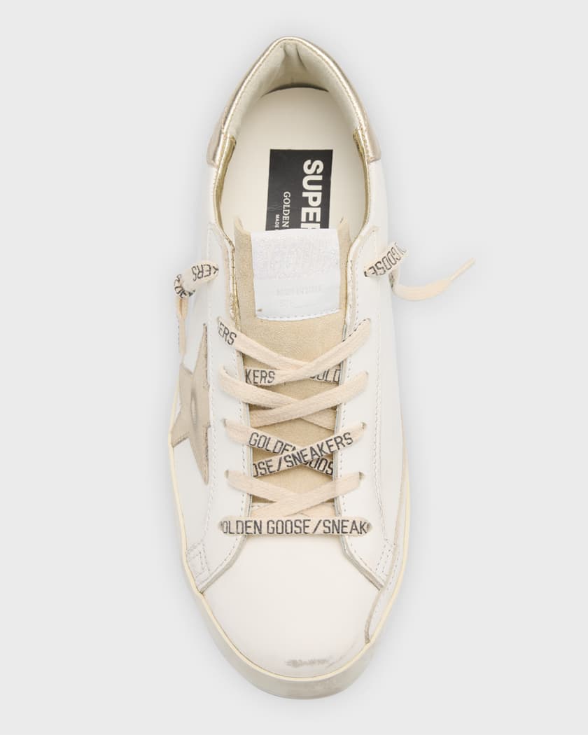 Golden Goose Superstar Mixed Leather Low-Top Sneakers