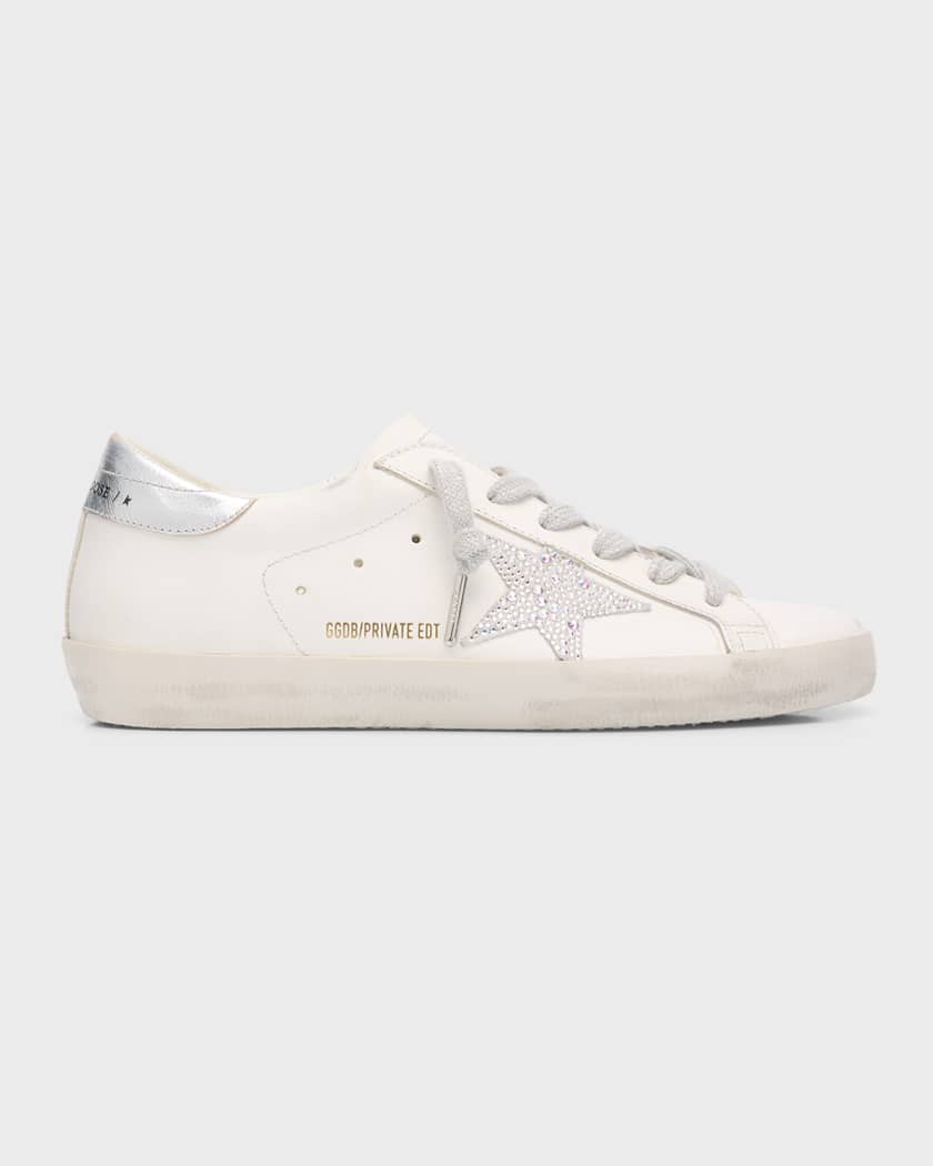 Superstar Swarovski Leather Low-Top Sneakers