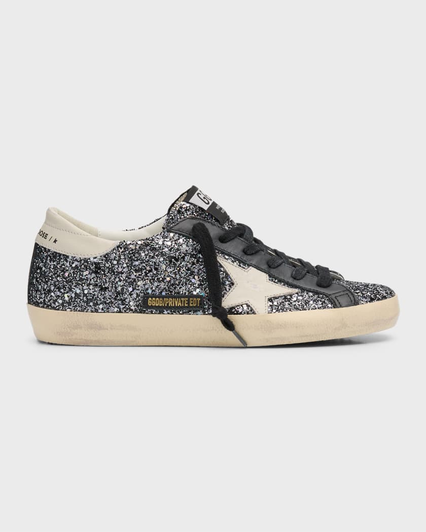Golden goose superstar glitter sneaker sale