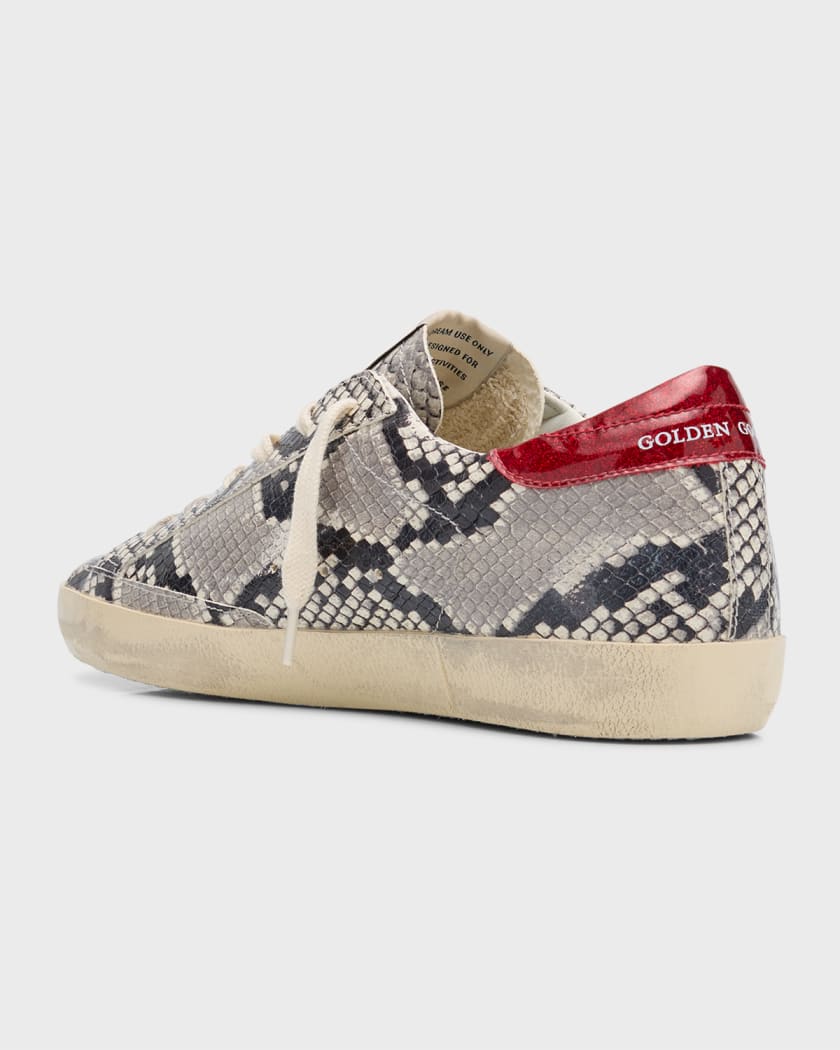Golden goose black deals snake superstar sneakers