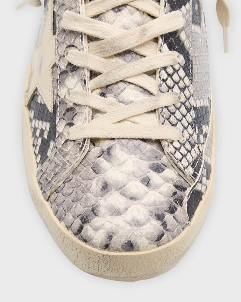 Golden Goose Superstar Snake-Embossed Low-Top Sneakers | Neiman Marcus