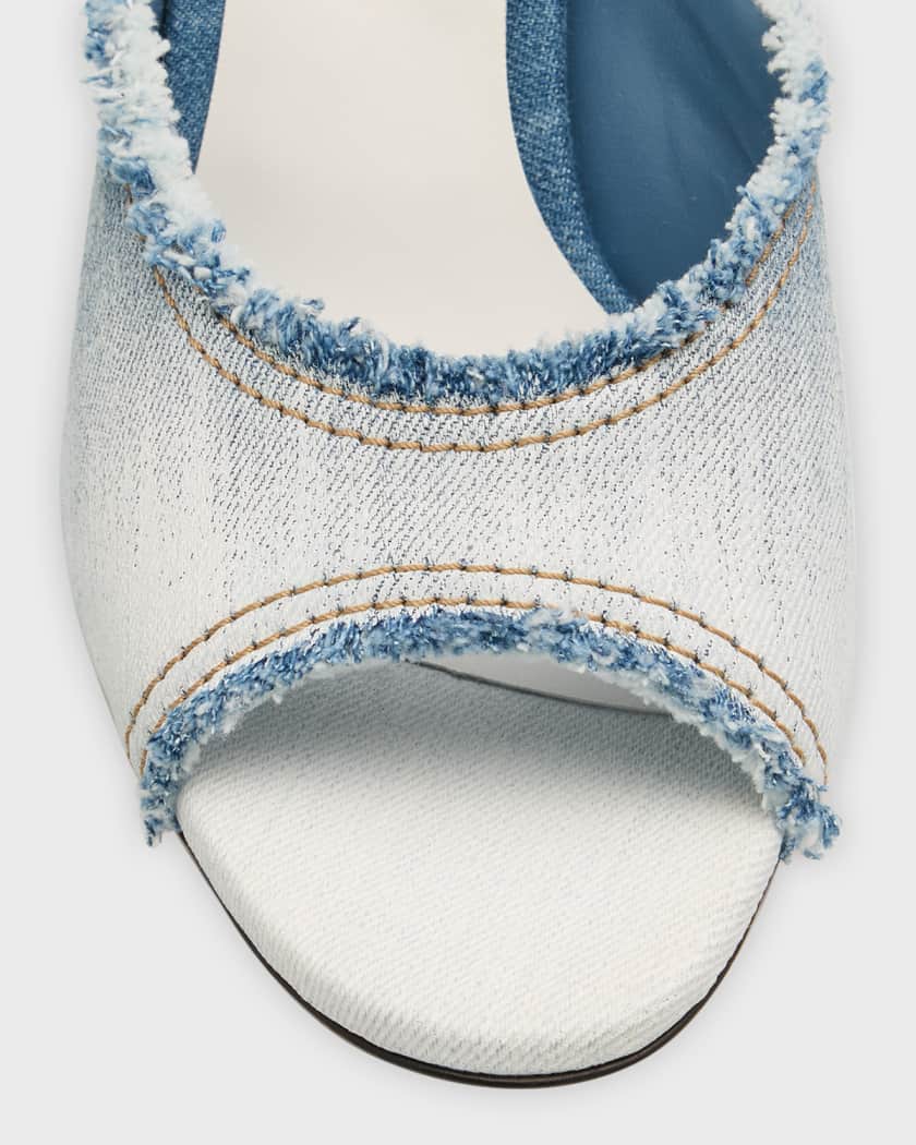 Frayed denim sandals new arrivals