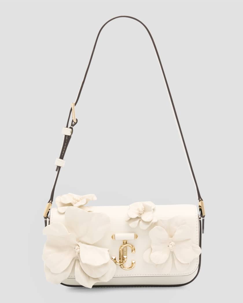 Jimmy Choo Avenue Mini Flap Leather Shoulder Bag