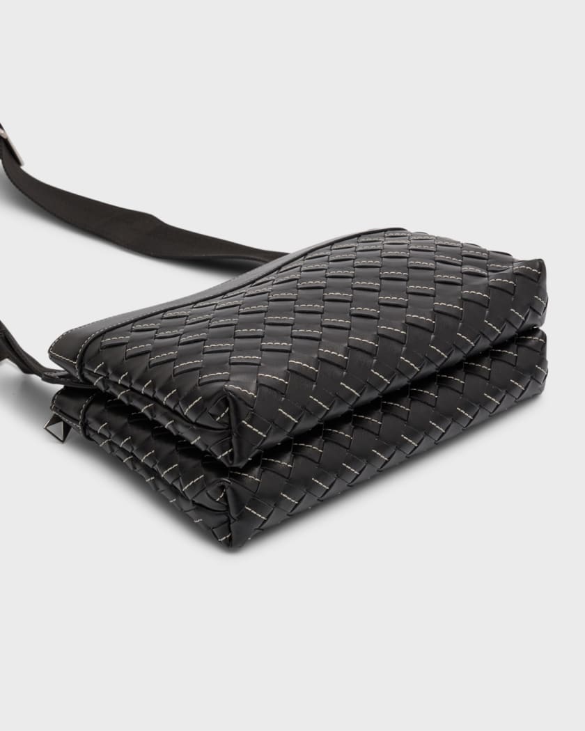 BOTTEGA VENETA Intrecciato Leather Phone Pouch for Men