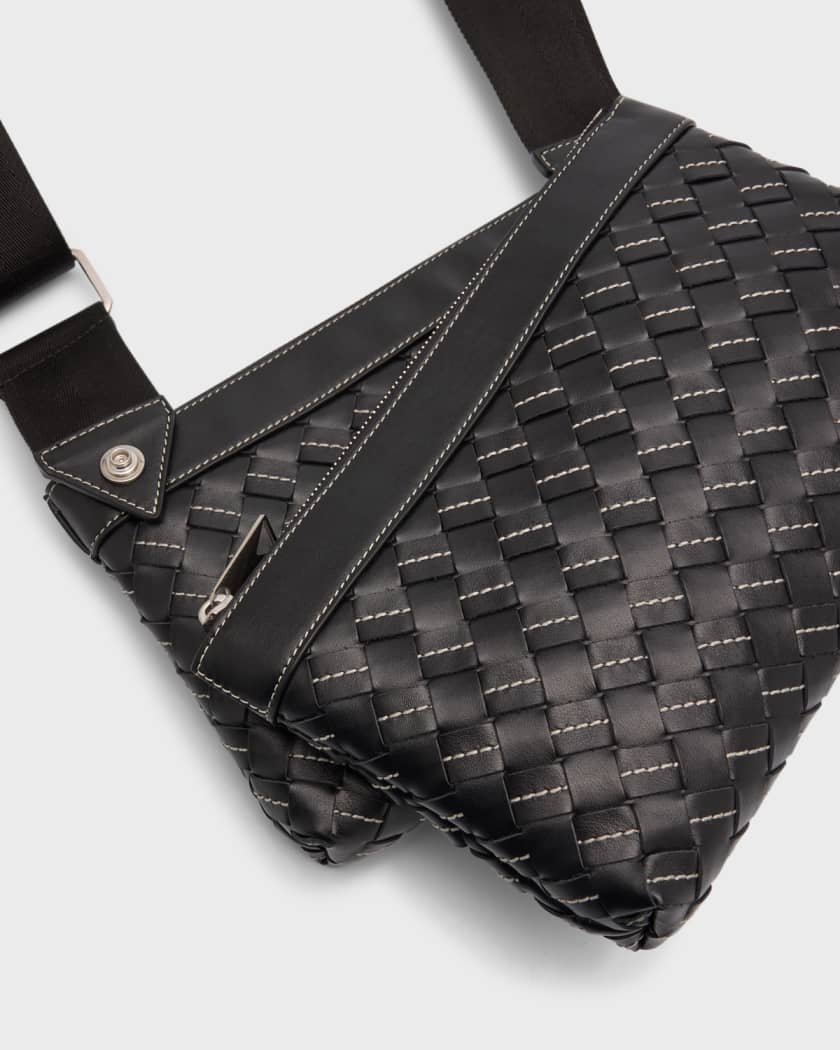 Bottega Veneta Men's Intrecciato Leather Shoulder Bag