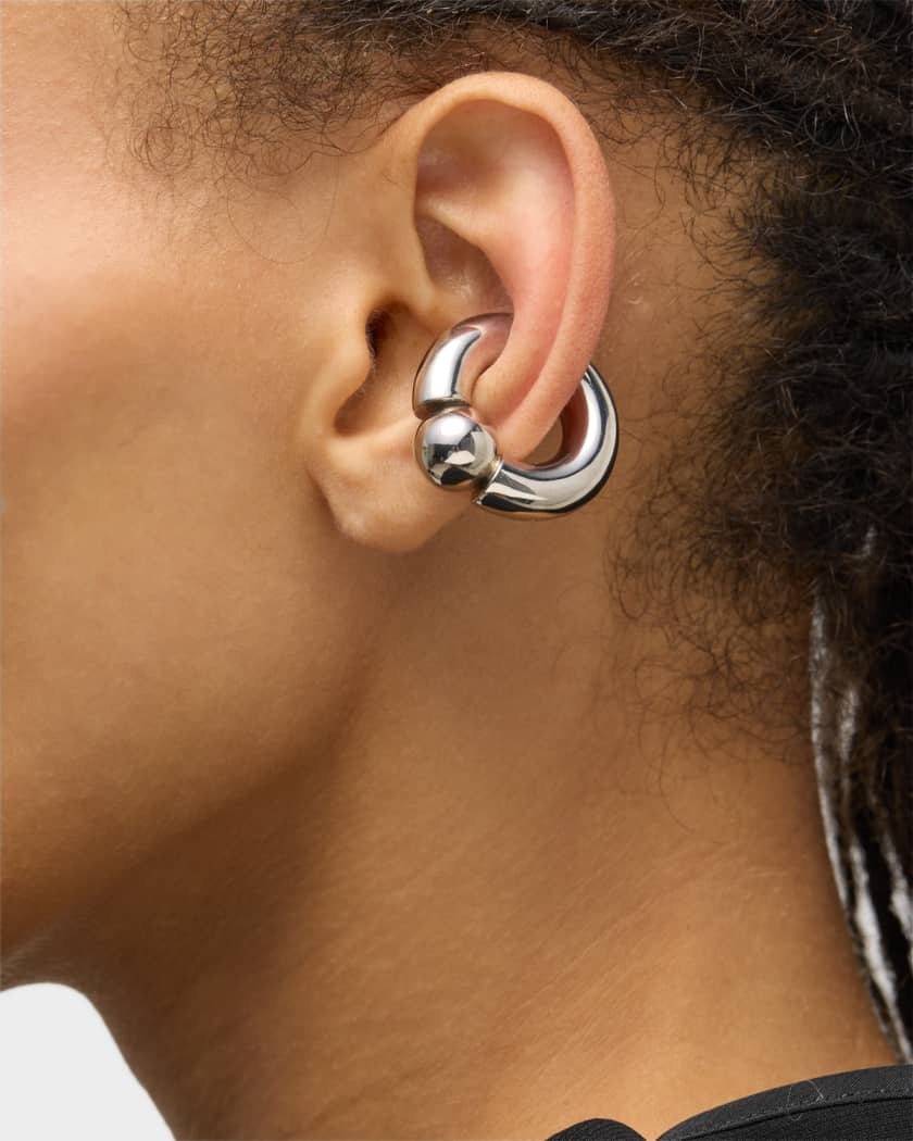 Balenciaga Mega hoop earrings - Silver