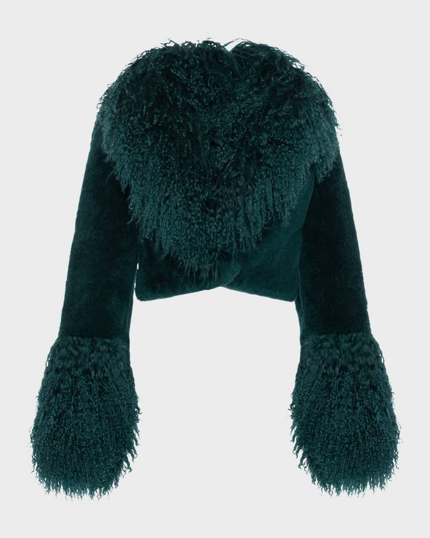 Mens goat fur coat on sale
