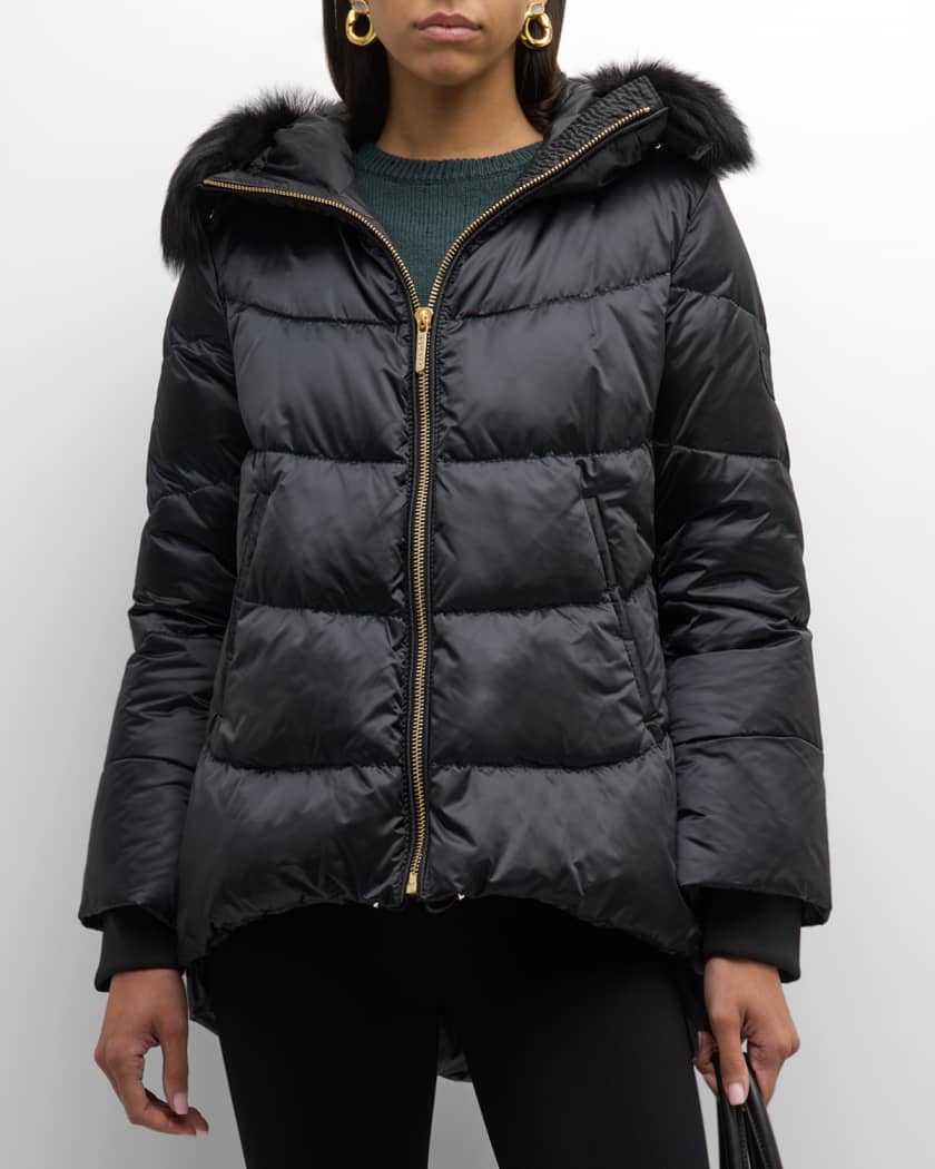 Gorski Apres-Ski Down-Filled Jacket With Detachable Toscana Lamb