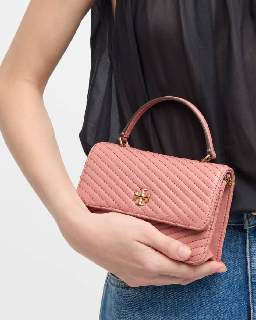 Mini Kira Chevron Top Handle Chain Wallet: Women's Handbags, Mini Bags