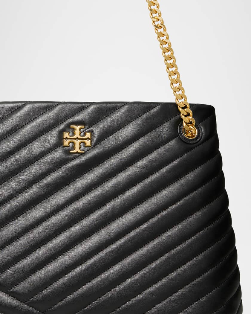 Kira chevron quilted leather tote on sale