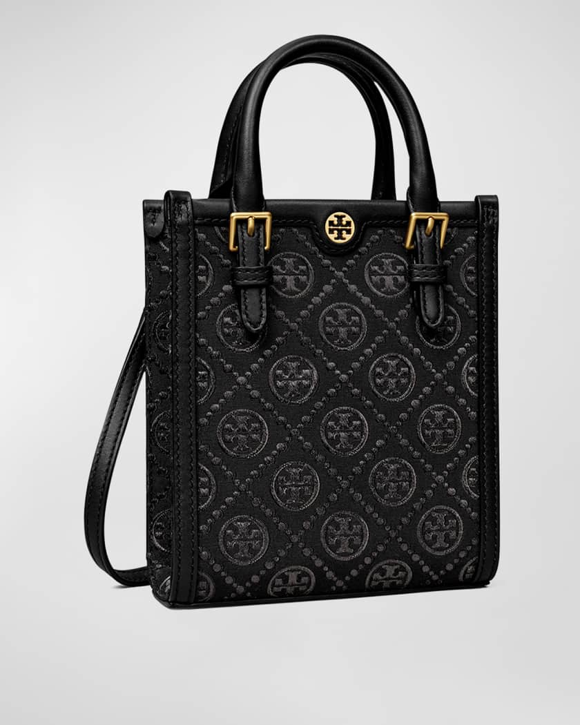 トートバッグ Tory Burch Mini Handbag In Canvas T Monogram Tory Burch Mini T Monogram Canvas Tote Bag | Neiman Marcus
